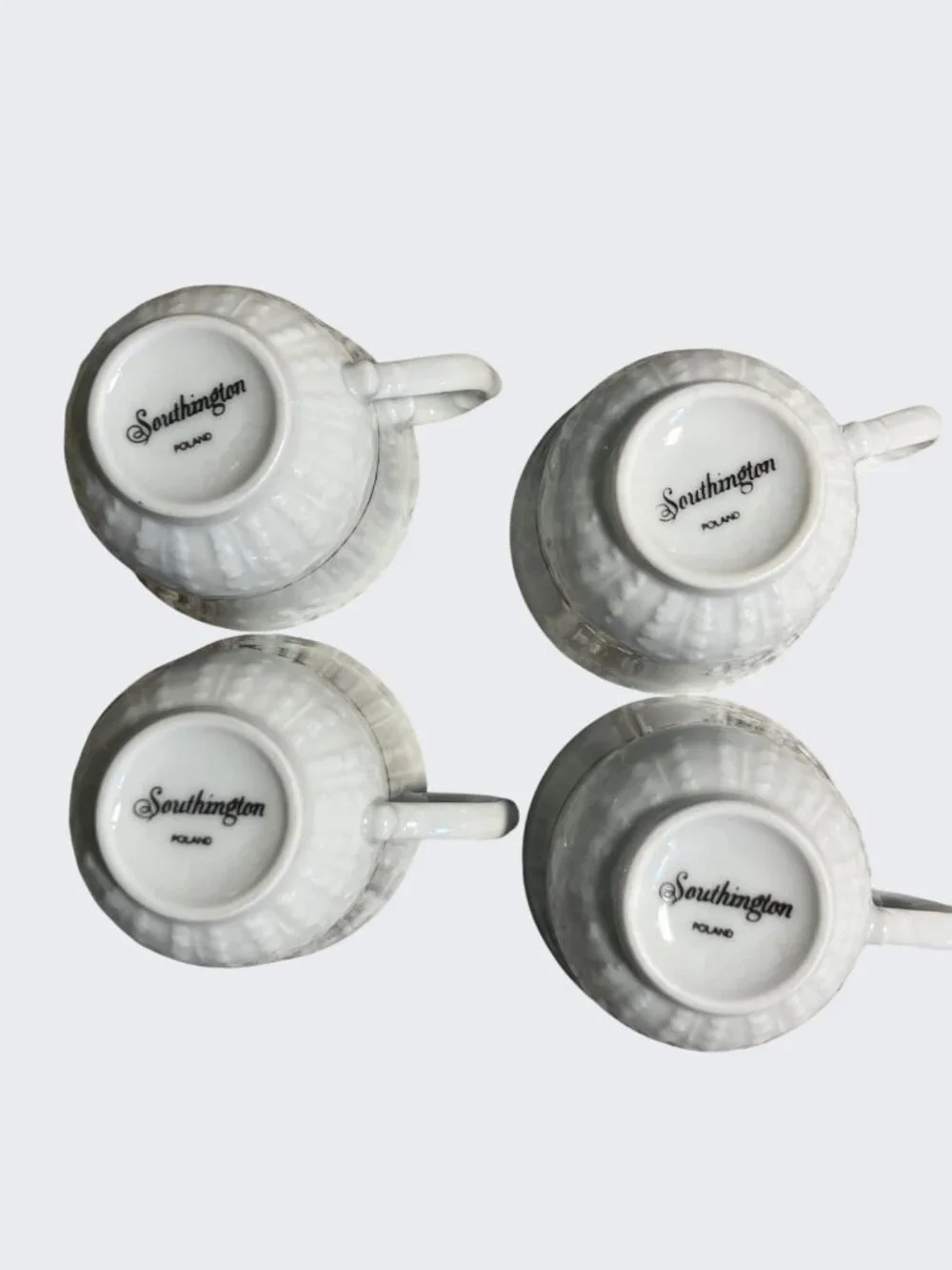 Southington By Baum Fine China Tea Cups & Saucers Golden Rhapsody Made In Poland